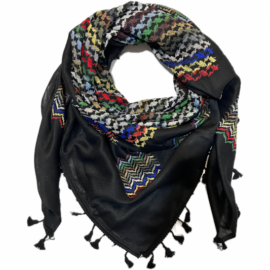 HIRBAWI Colourful Black - Made in Palestine